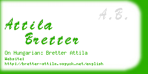 attila bretter business card